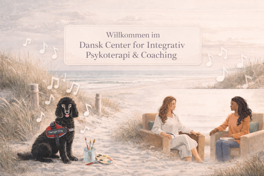 Willkommen im "Dansk Center for Integrativ Psykoterapi & Coaching" - dem Zentrum für integrative Psychotherapieverfahren wie Kunsttherapie, Musiktherapie, tiergestützte Therapie, Naturtherapie und psychotherapeutische Gespräche